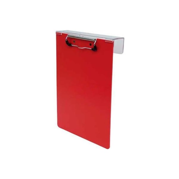 Omnimed Poly Overbed Clipboard, 9"W x 12-7/8"H, Red